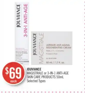 Shoppers Drug Mart Jouviance magistrale or 3-in-1 anti-age skin care products offer
