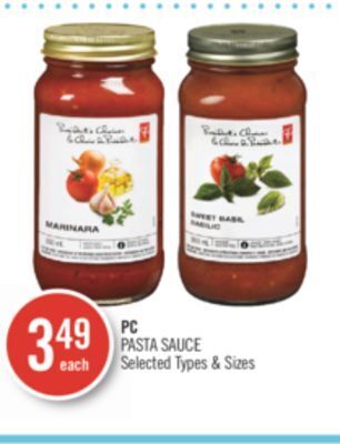 Shoppers Drug Mart Pc pasta sauce offer
