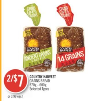 Shoppers Drug Mart Country harvest grains bread offer
