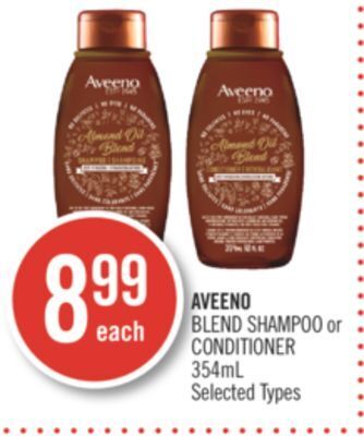 Shoppers Drug Mart Aveeno blend shampoo or conditioner offer