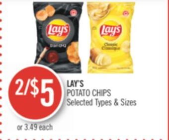 Shoppers Drug Mart Lay's potato chips offer