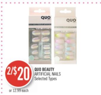 Shoppers Drug Mart Quo beauty artificial nails offer