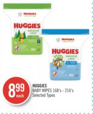 Shoppers Drug Mart Huggies baby wipes offer