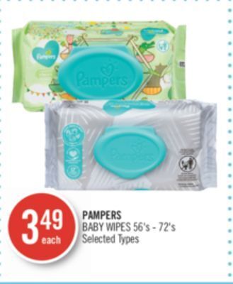 Shoppers Drug Mart Pampers baby wipes offer