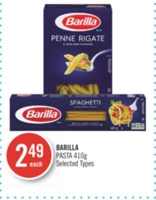 Shoppers Drug Mart Barilla pasta offer