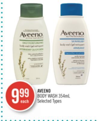 Shoppers Drug Mart Aveeno body wash offer