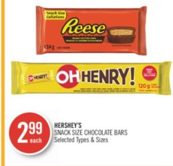 Shoppers Drug Mart Hershey's snack size chocolate bars offer