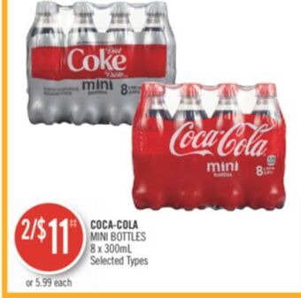 Shoppers Drug Mart Coca-cola mini bottles offer