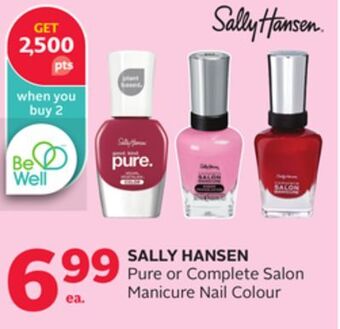 Rexall Sally hansen pure or complete salon manicure nail colour offer