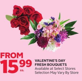 Rexall Valentine's day fresh bouquets offer
