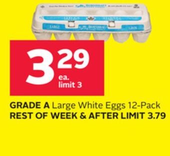 Rexall Grade a large white eggs offer
