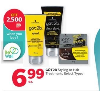 Rexall Göt2b styling or hair treatments offer