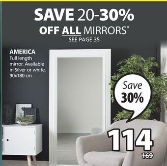 JYSK America full length mirror offer