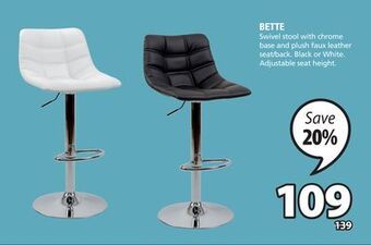 JYSK Bette swivel stool offer