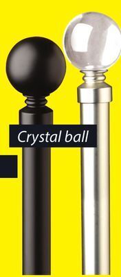 JYSK Crystal ball single curtain rod kit offer