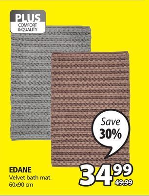 JYSK Edane velvet bath mat offer
