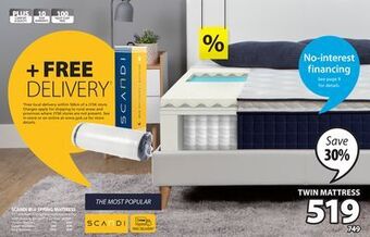JYSK Scandi blu spring mattress offer