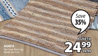 JYSK Agneta dye fuga floor rug offer
