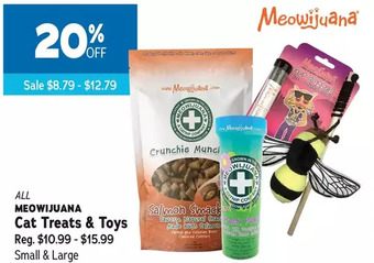Ren’s Pets Depot Meowijuana cat treats & toys offer