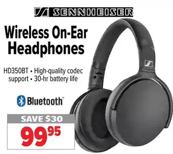 2001 Audio Video Sennheiser wireless on-ear headphones offer