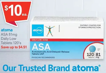 Guardian Pharmacy Atoma asa daily low tablets offer