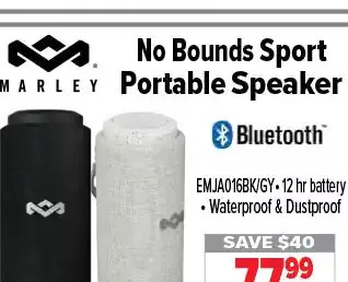 2001 Audio Video Marley no bounds sport portable speaker offer
