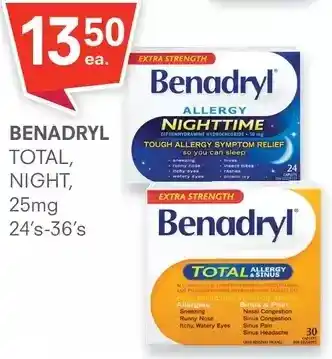 Guardian Pharmacy Benadryl total, night offer
