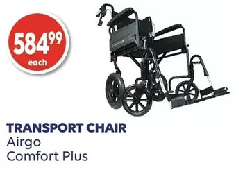 Wellwise by Shoppers Airgo comfort plus transport chair offer