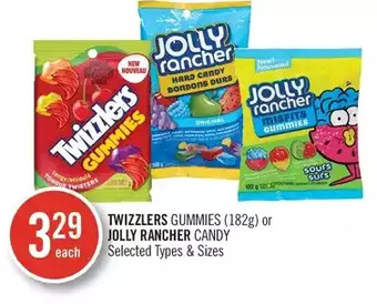 Shoppers Drug Mart Twizzlers gummies or jolly rancher candy offer