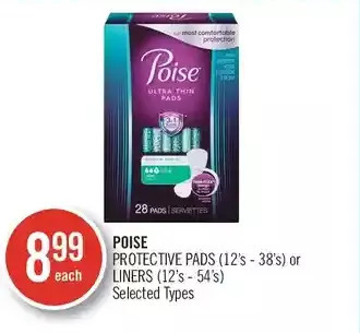 Shoppers Drug Mart Poise protective pads or liners offer