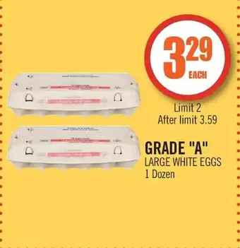 Shoppers Drug Mart Grade "a" large white eggs offer