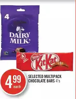 Shoppers Drug Mart Multipack chocolate bars offer