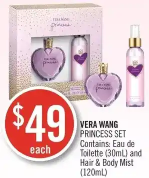 Shoppers Drug Mart Vera wang princess set offer