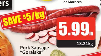 Starsky Pork sausage "goralska" offer