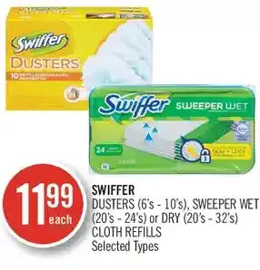 Shoppers Drug Mart Swiffer dusters, sweeper wet or dry cloth refills offer