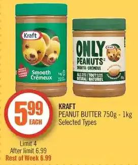 Shoppers Drug Mart Kraft peanut butter offer