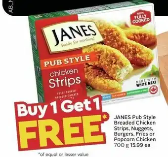 Safeway Janes pub style breaded chicken strips 700g offer