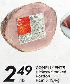 Safeway Compliments hickory smoked portion ham offer