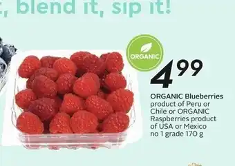 Safeway Organic blueberries offer