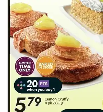 Safeway Lemon cruffy 4 pk 280g offer