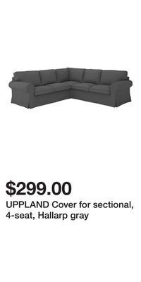 IKEA Uppland cover for sectional, 4-seat, hallarp gray offer