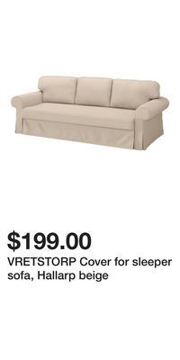 IKEA Vretstorp cover for sleeper sofa, hallarp beige offer