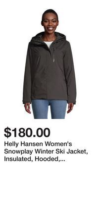 Sport Chek Helly hansen women's snowplay winter ski jacket, insulated, hooded, waterproof, lightweight offer
