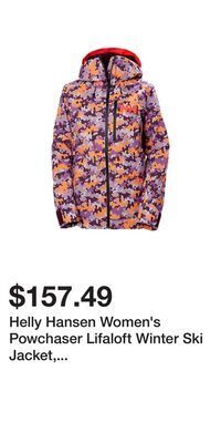 Sport Chek Helly hansen women's powchaser lifaloft winter ski jacket, insulated, hooded, waterproof offer