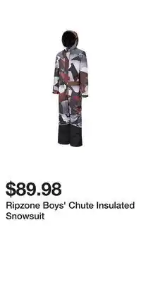 Sport Chek Ripzone boys' chute insulated snowsuit offer