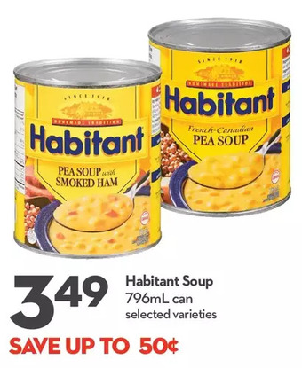 Longo's Habitant soup offer