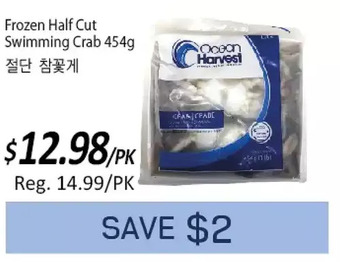 Galleria Supermarket Frozen half cut swimming crab offer