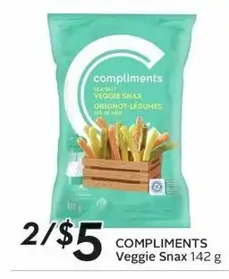Safeway Compliments veggie snax 142g offer