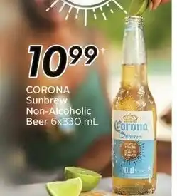 Corona sunbrew non-alcoholic beer 6x330ml