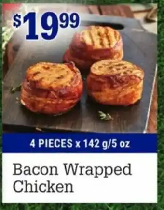 M&M Meat Shops Bacon wrapped chicken 4 pieces x 142g/5 oz offer